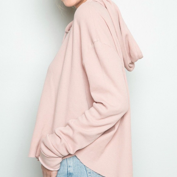 Thermal Cropped Hoodie - Picture 2 of 7